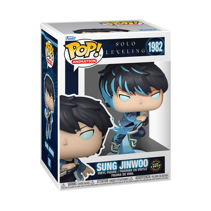 Sung Jinwoo Funko Pop! #1982 Chase stock photo in-box from Solo Leveling