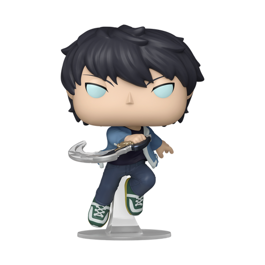 Sung Jinwoo Funko Pop! #1982 Common stock photo out-of-box from Solo Leveling