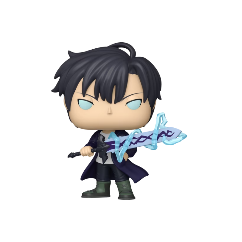 Sung Jinwoo Funko Pop! #2537 Glow GameStop Exclusive stock photo out-of-box from Solo Leveling