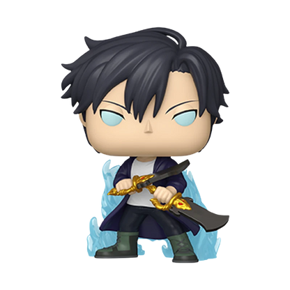 Sung Jinwoo Aura Funko Pop! #2496 Glow Chase Chalice Collectibles Pre-Release Exclusive stock photo out-of-box from Solo Leveling