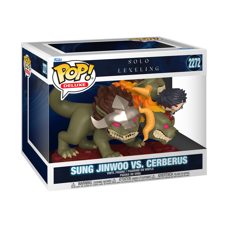 Sung Jinwoo vs. Cerberus Funko Pop! #2272 Deluxe stock photo in-box Solo Leveling