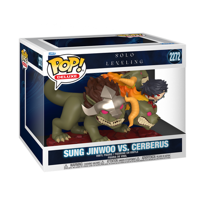 Sung Jinwoo vs. Cerberus Funko Pop! #2272 Deluxe stock photo in-box Solo Leveling