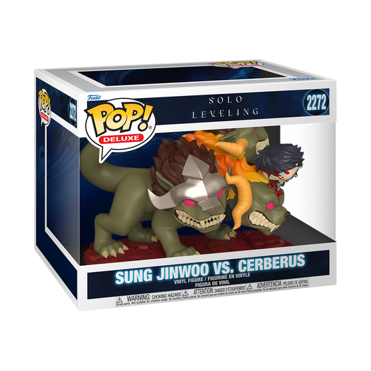 Sung Jinwoo vs. Cerberus Funko Pop! #2272 Deluxe stock photo in-box Solo Leveling