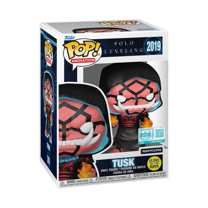 Tusk Funko Pop! #2019 Supreme Limited Edition Glow in the Dark stock photo in-box from Solo Leveling