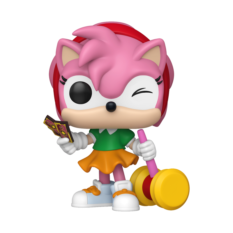 Amy Rose Funko Pop! #1171 Chase stock photo out-of-box Sonic the Hedgehog