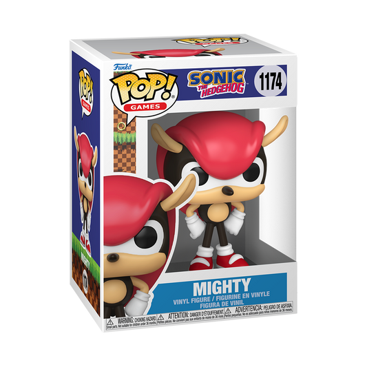 Mighty the Armadillo Funko Pop! #1174 stock photo in-box Sonic the Hedgehog