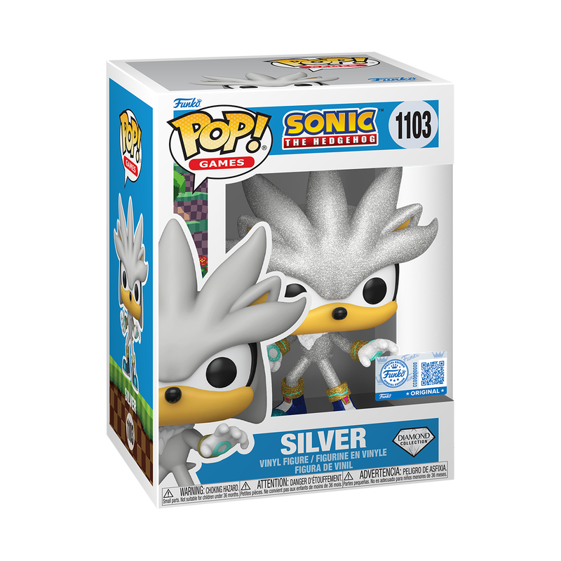 Silver Funko Pop #1103 Diamond Collection Target Exclusive in box packaging