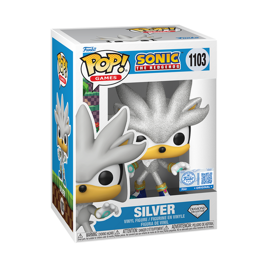 Silver Funko Pop #1103 Diamond Collection Target Exclusive in box packaging
