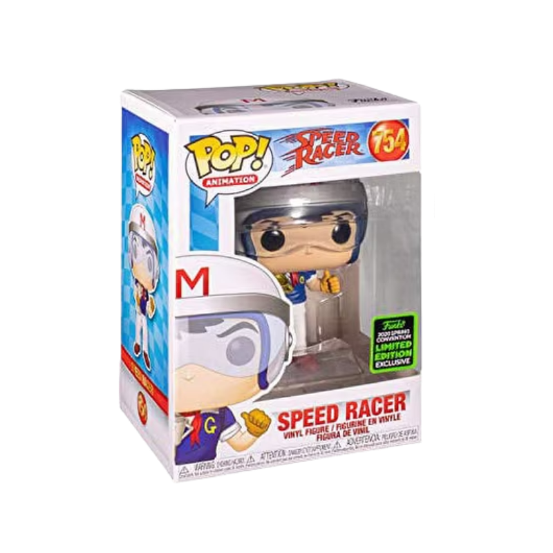 Speed Racer Funko Pop! #754 Emerald City Comic Con 2020 Shared Exclusive stock photo in-box