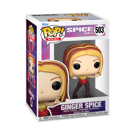 Ginger Spice Funko Pop! #503 stock photo in-box from Spice Girls
