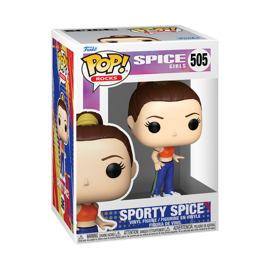 Sporty Spice Funko Pop! #505 stock photo in-box from Spice Girls