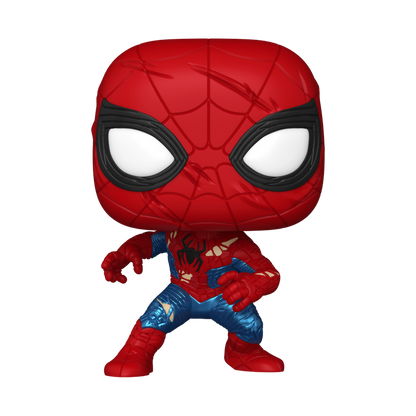 Spider-Man No Way Home Suit Funko Pop! #1587 stock photo out-of-box from Spider-Man Brand New Day