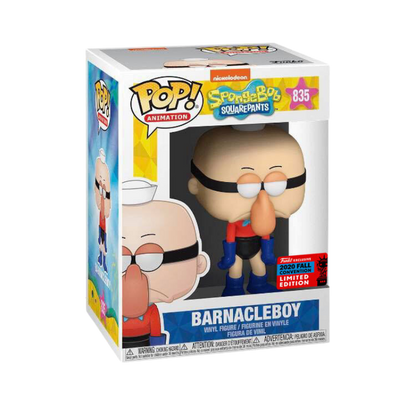 Barnacle Boy Funko Pop! #835 New York Comic Con 2020 Shared Exclusive stock photo in-box from SpongeBob SquarePants