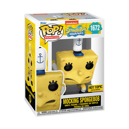 Mocking SpongeBob Funko Pop! #1672 Hot Topic Exclusive stock photo in-box from SpongeBob SquarePants