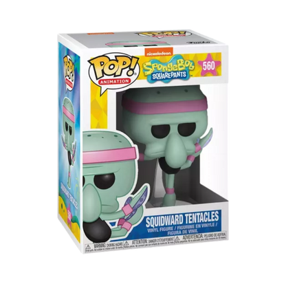 Squidward Tentacles Dancing Funko Pop! #560 stock photo in-box from SpongeBob SquarePants