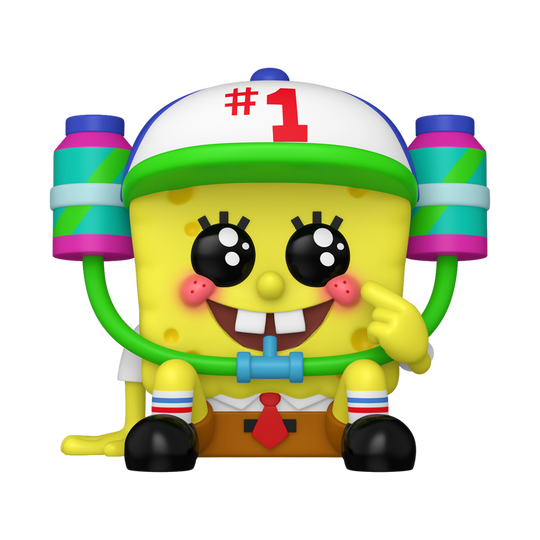 SpongeBob SquarePants with Drink Hat Funko Pop! #2117 Limited Edition 9,500 Pieces Hot Topic Exclusive stock photo out-of-box