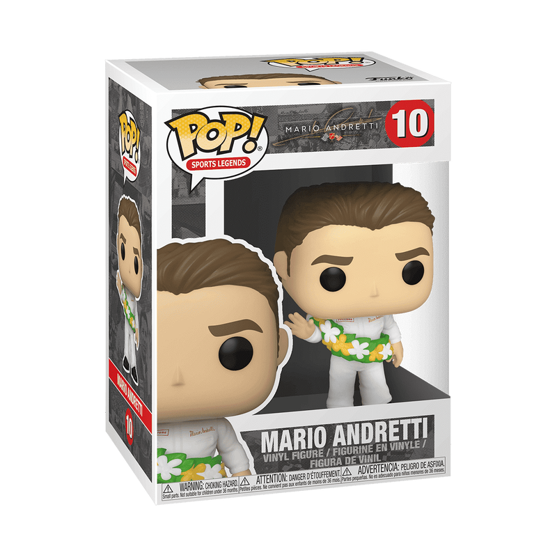Mario Andretti Funko Pop! #10 stock photo in-box from Sports Legends