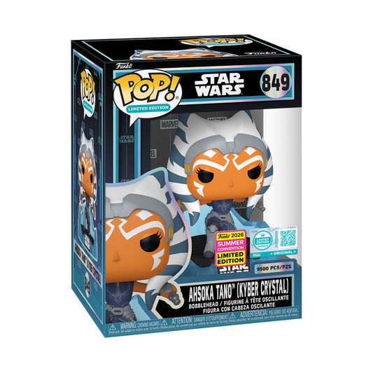Ahsoka Tano (Kyber Crystal) Funko Pop! #849 Supreme Limited Edition San Diego Comic-Con Shared stock photo in-box from Star Wars