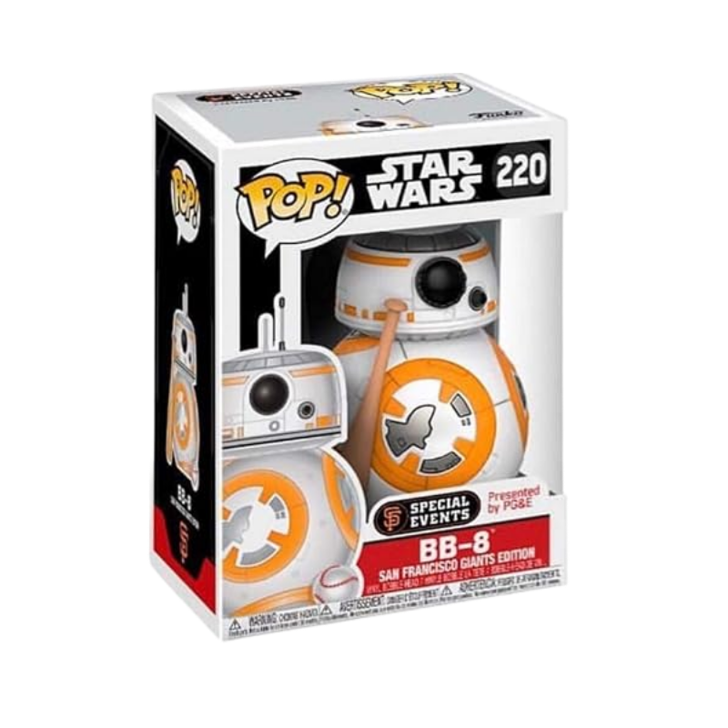 BB-8 Funko Pop! #220 San Francisco Giants Special Events Edition stock photo in-box from Star Wars