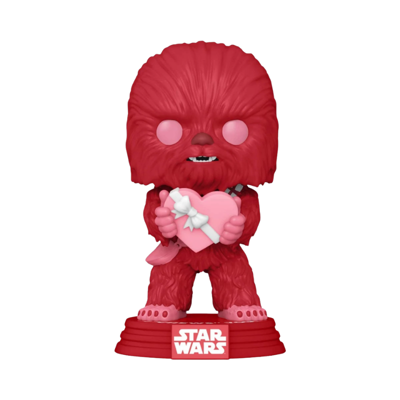 Chewbacca Valentine Funko Pop! #419 stock photo out-of-box from Star Wars