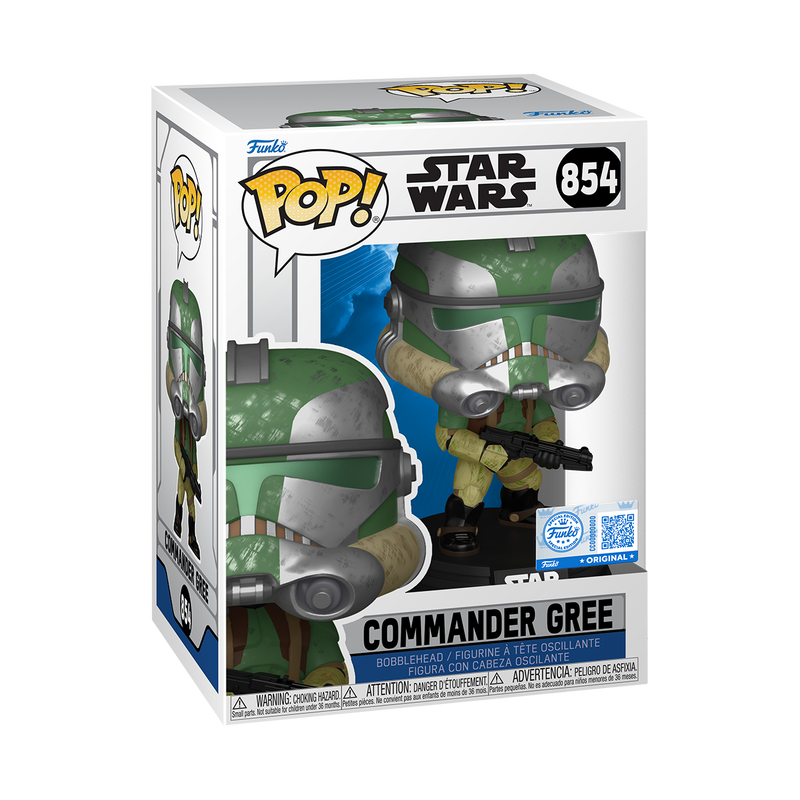 Commander Gree Funko Pop! #854 Exclusive stock photo in-box from Star Wars