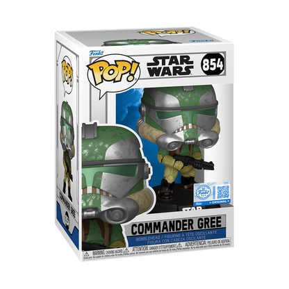 Commander Gree Funko Pop! #854 Exclusive stock photo in-box from Star Wars