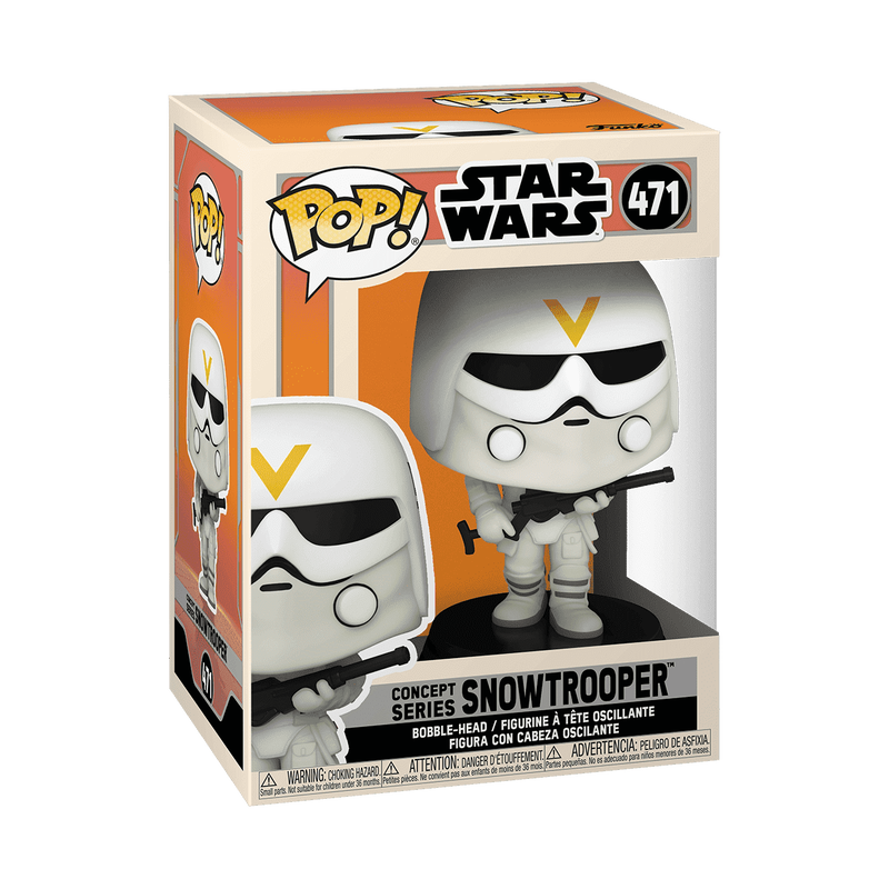 Concept Series Snowtrooper Funko Pop! #471 stock photo in-box from Star Wars
