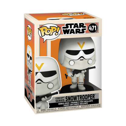 Concept Series Snowtrooper Funko Pop! #471 stock photo in-box from Star Wars