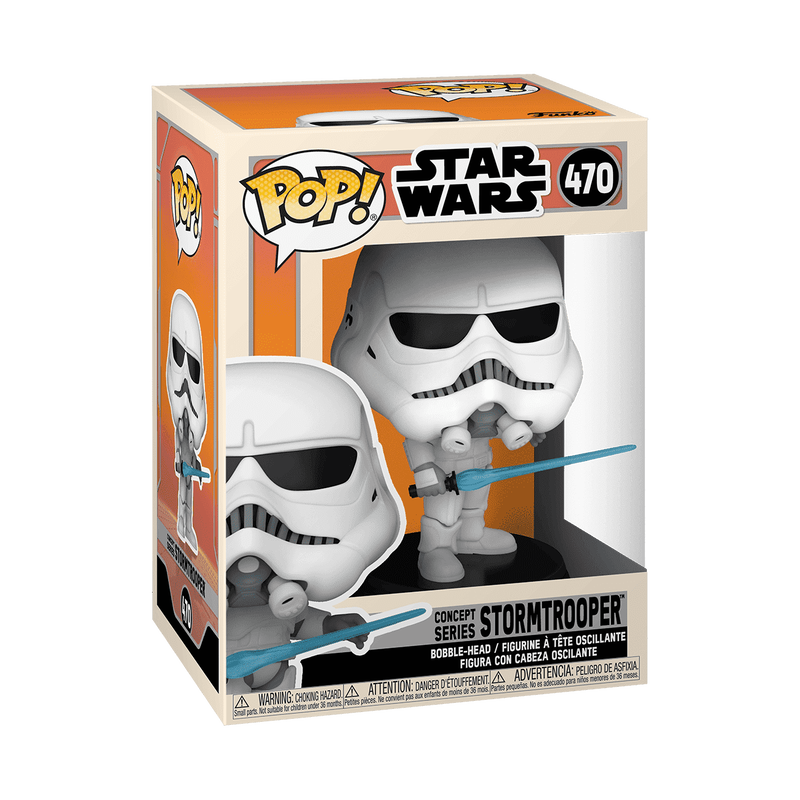 Concept Series Stormtrooper Funko Pop! #470 stock photo in-box from Star Wars