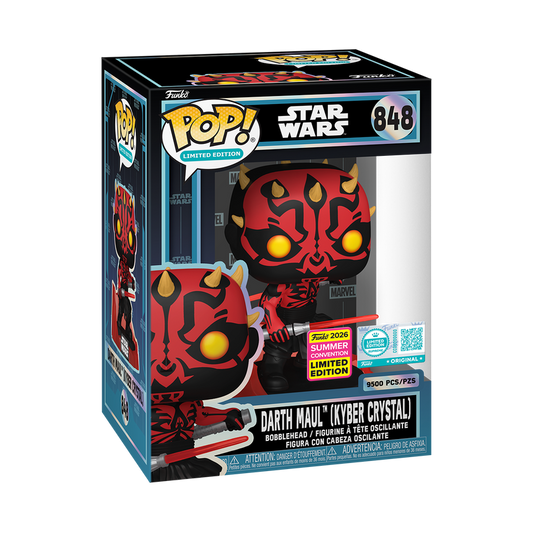 Darth Maul (Kyber Crystal) Funko Pop! #848 Supreme Limited Edition 9500 Pcs San Diego Comic-Con Shared stock photo in-box from Star Wars
