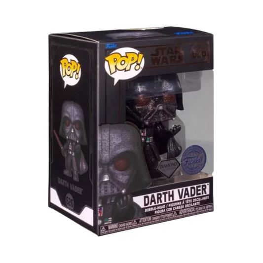 Darth Vader Funko Pop! #626 Diamond Funko Hollywood Exclusive stock photo in-box from Star Wars