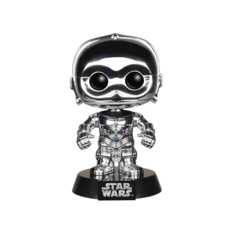 E-3PO Silver Funko Pop! #46 Anaheim 2015 Star Wars Celebration Exclusive stock photo out-of-box from Star Wars