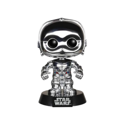 E-3PO Silver Funko Pop! #46 Anaheim 2015 Star Wars Celebration Exclusive stock photo out-of-box from Star Wars