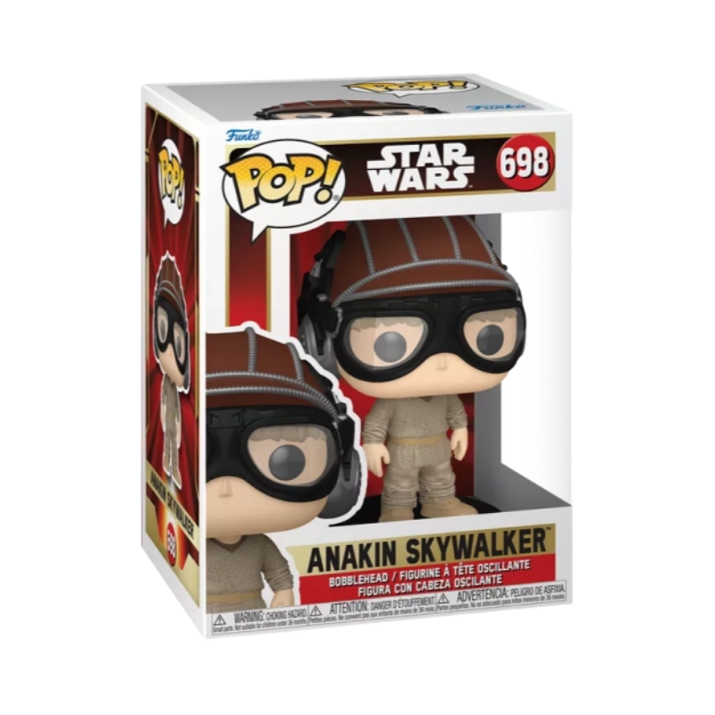 Anakin Skywalker in Pod Racer Helmet Funko Pop! #698 stock photo in-box from Star Wars: Episode I The Phantom Menace