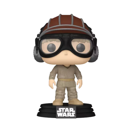 Anakin Skywalker in Pod Racer Helmet Funko Pop! #698 stock photo out-of-box from Star Wars: Episode I The Phantom Menace