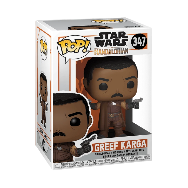 Greef Karga Funko Pop! #347 stock photo in-box from Star Wars The Mandalorian