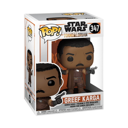 Greef Karga Funko Pop! #347 stock photo in-box from Star Wars The Mandalorian
