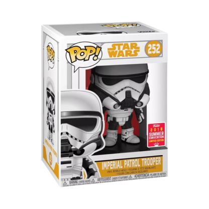 Imperial Patrol Trooper Funko Pop! #252 San Diego Comic Con 2018 Shared Exclusive stock photo in-box from Star Wars