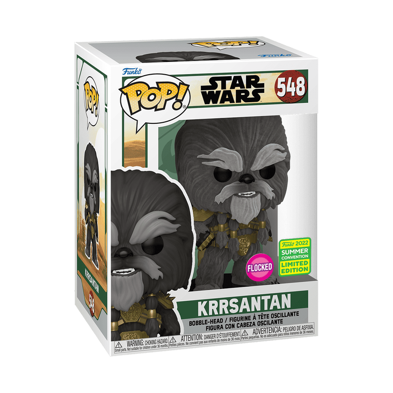 Star Wars Krrsantan Flocked 2022 Summer Convention Exclusive Funko Pop Packaging