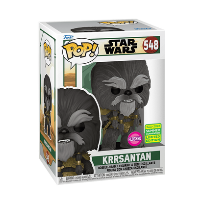 Star Wars Krrsantan Flocked 2022 Summer Convention Exclusive Funko Pop Packaging