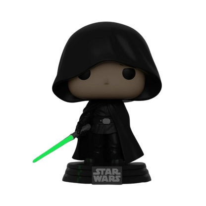 Luke Skywalker Funko Pop! #501 Entertainment Earth Exclusive Glow glow-in-the-dark stock photo out-of-box from Star Wars The Mandalorian