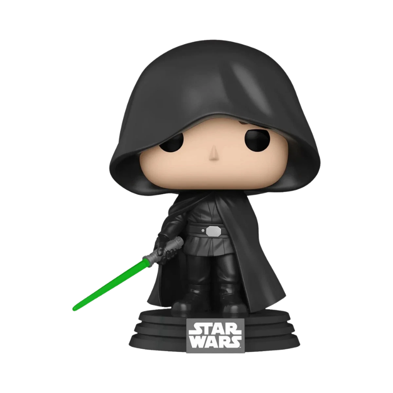 Luke Skywalker Funko Pop! #501 Entertainment Earth Exclusive Glow stock photo out-of-box from Star Wars The Mandalorian