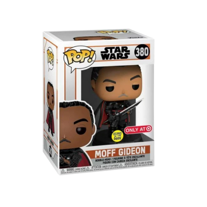 Moff Gideon Funko Pop! #380 Target Exclusive Glow stock photo in-box from Star Wars The Mandalorian