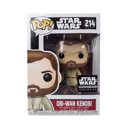Obi-Wan Kenobi Funko Pop! #214 Smuggler's Bounty Exclusive stock photo in-box Star Wars