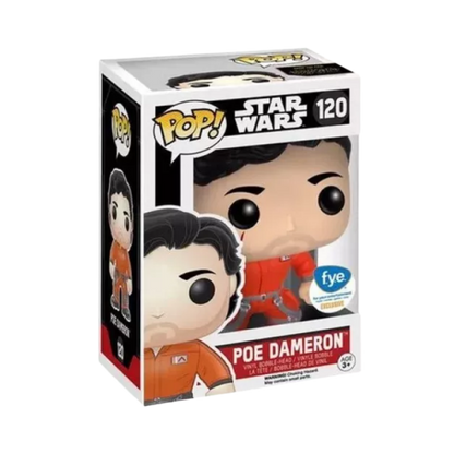 Poe Dameron X-Wing Jumpsuit Funko Pop! #120 FYE Exclusive stock photo in-box from Star Wars