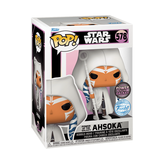 Ahsoka Funko Pop! #578 Power of the Galaxy Exclusive stock photo in-box from Star Wars