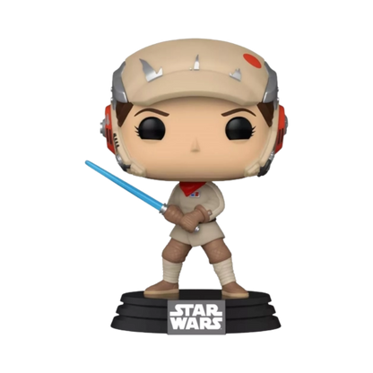 Princess Leia Jedi Training Funko Pop! #400 New York Comic Con 2020 Shared Exclusive stock photo out-of-box from Star Wars