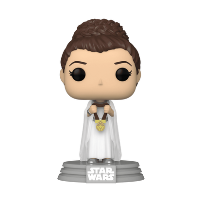 Princess Leia Yavin Funko Pop! #459 Amazon Exclusive stock photo out-of-box from Star Wars
