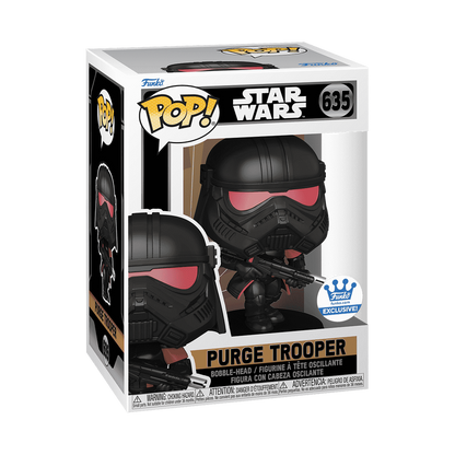 Purge Trooper Funko Pop! #635 Exclusive stock photo in-box from Star Wars