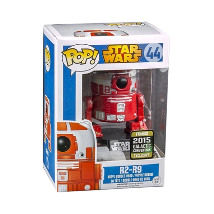 R2-R9 Funko Pop! #44 Galactic Convention Exclusive 2015 stock photo in-box from Star Wars